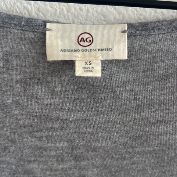 AG Adriano Goldschmied Gray Classic Pocket Tee T-Shirt 100% Modal XS - Picture 3 of 7